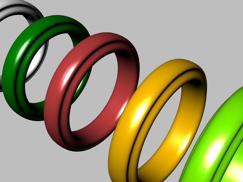 10 sizes wedding band stl verified  3D print model_9