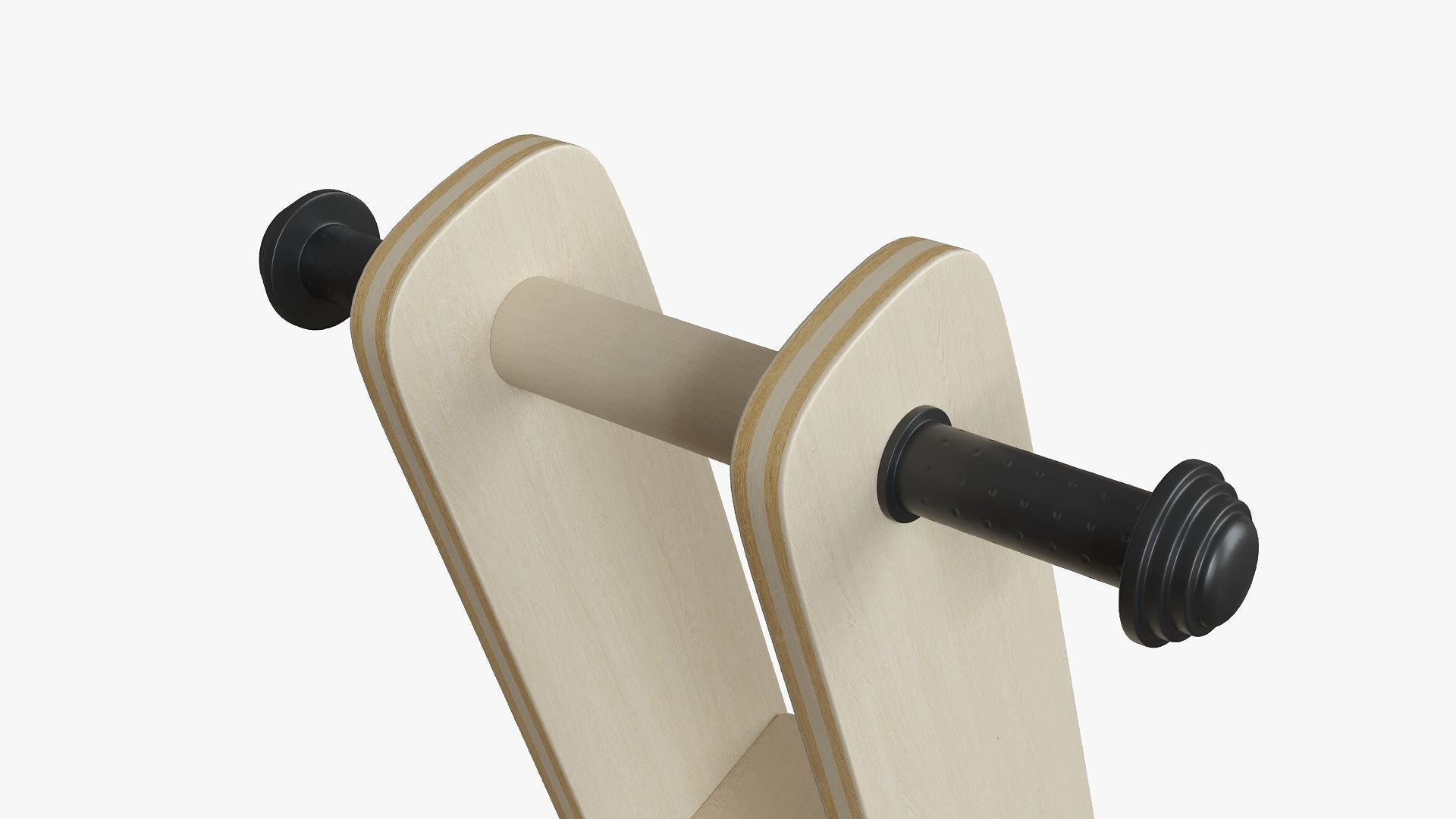 Retro Plywood Push Bike 3D model_6