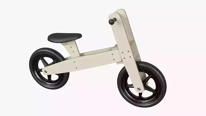 Retro Plywood Push Bike