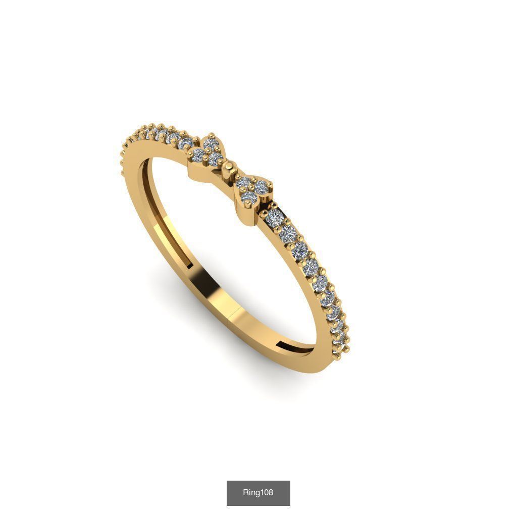Valentine wedding Rings 2022 3D Model Collection_8
