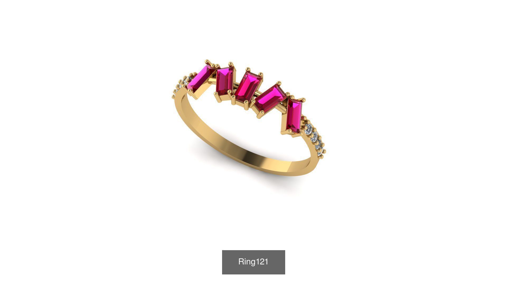 Valentine wedding Rings 2022 3D Model Collection_21