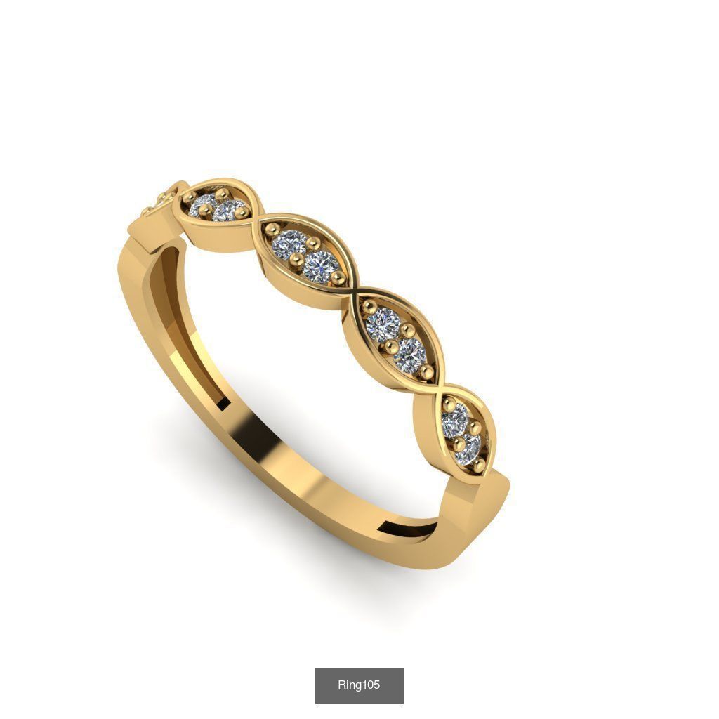 Valentine wedding Rings 2022 3D Model Collection_5