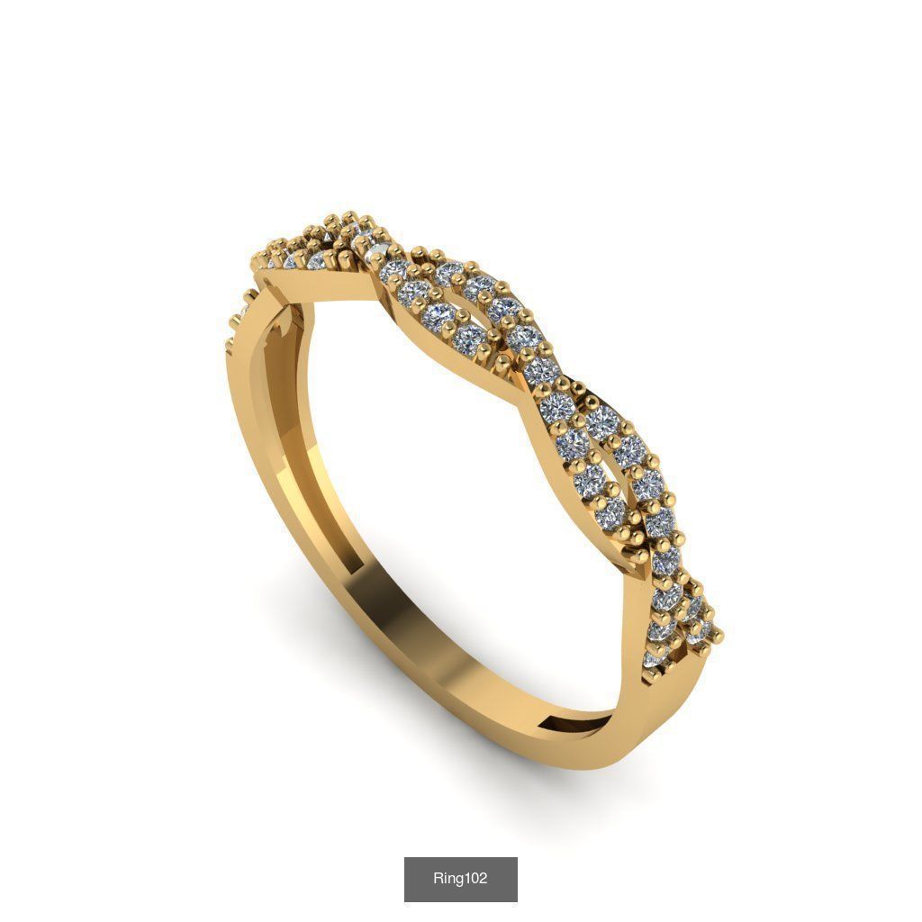 Valentine wedding Rings 2022 3D Model Collection_2