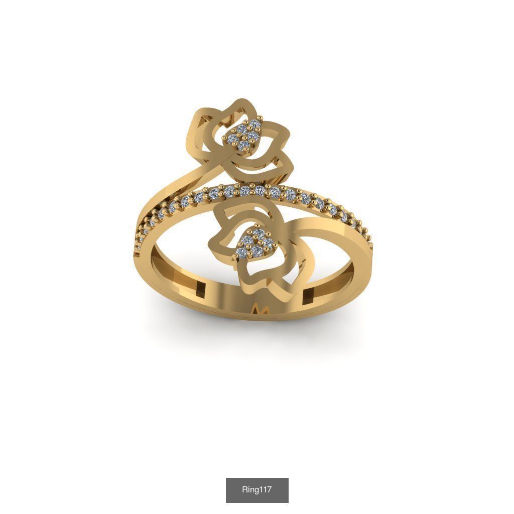 Valentine wedding Rings 2022 3D Model Collection_17