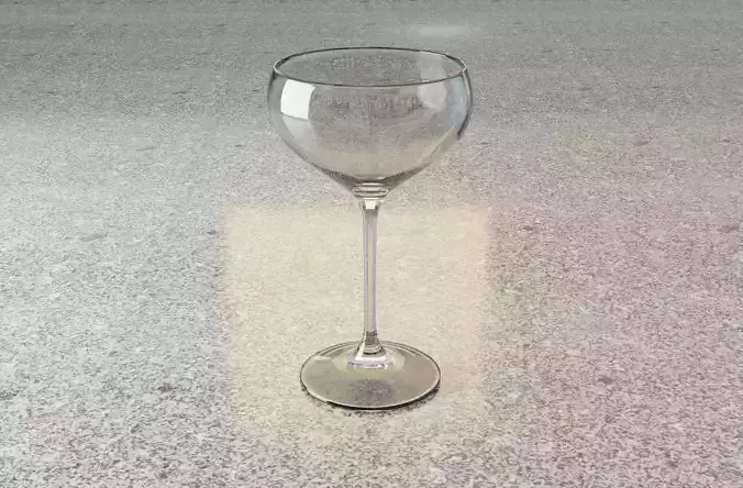 Champagne saucer glass ver 2