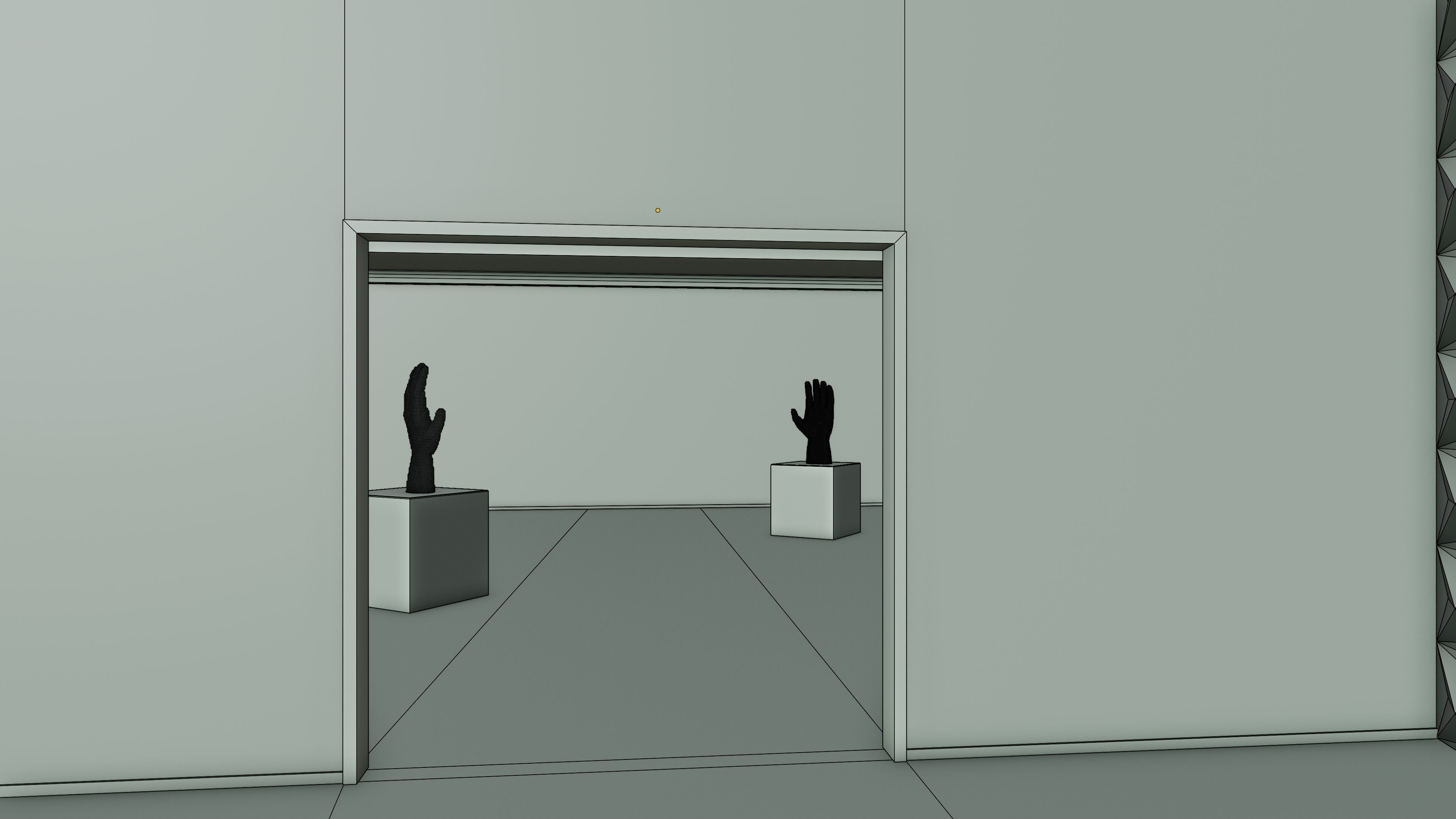 Art Museum Gallery Interior 22 Low-poly 3D model_15