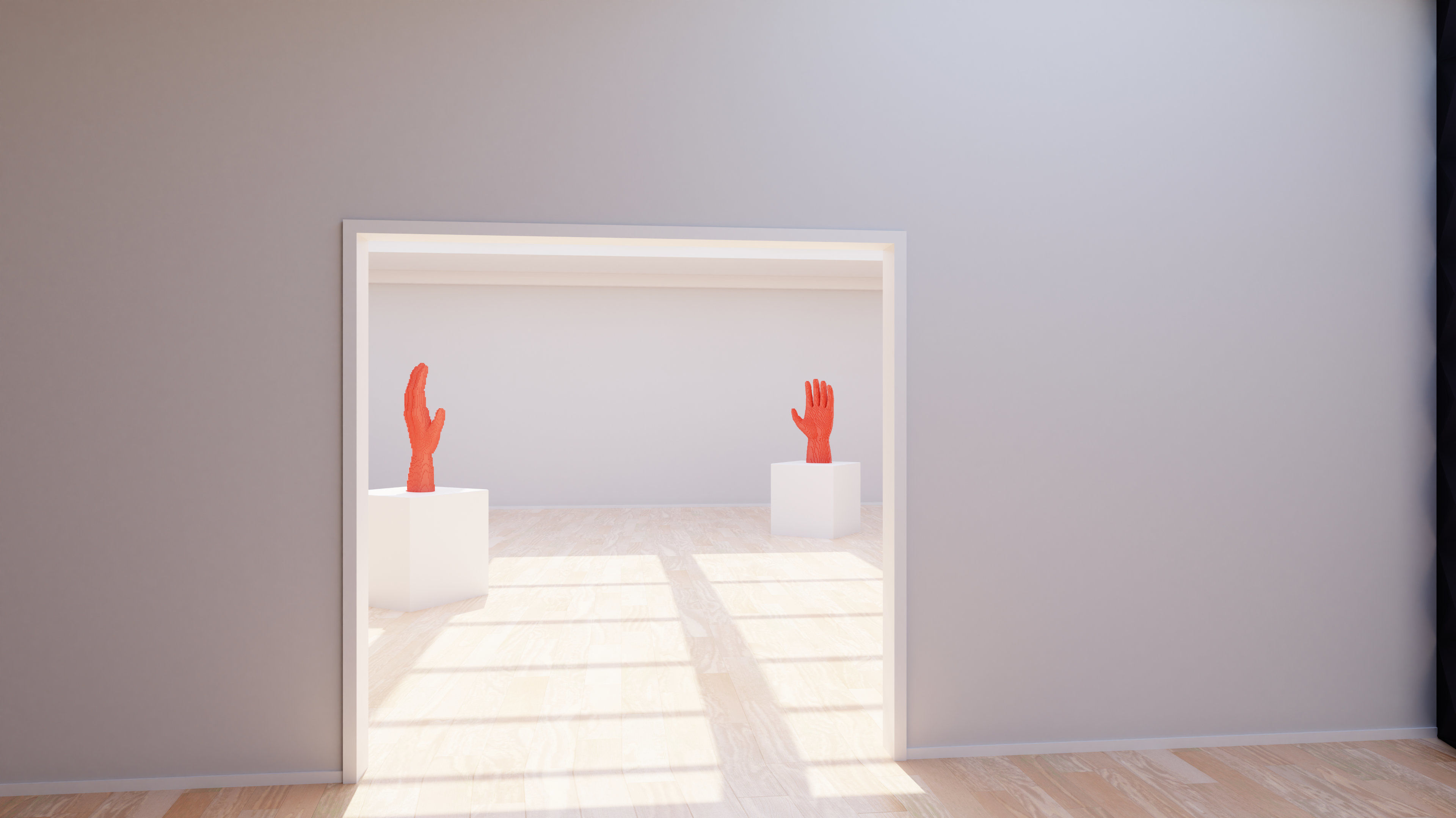 Art Museum Gallery Interior 22 Low-poly 3D model_5