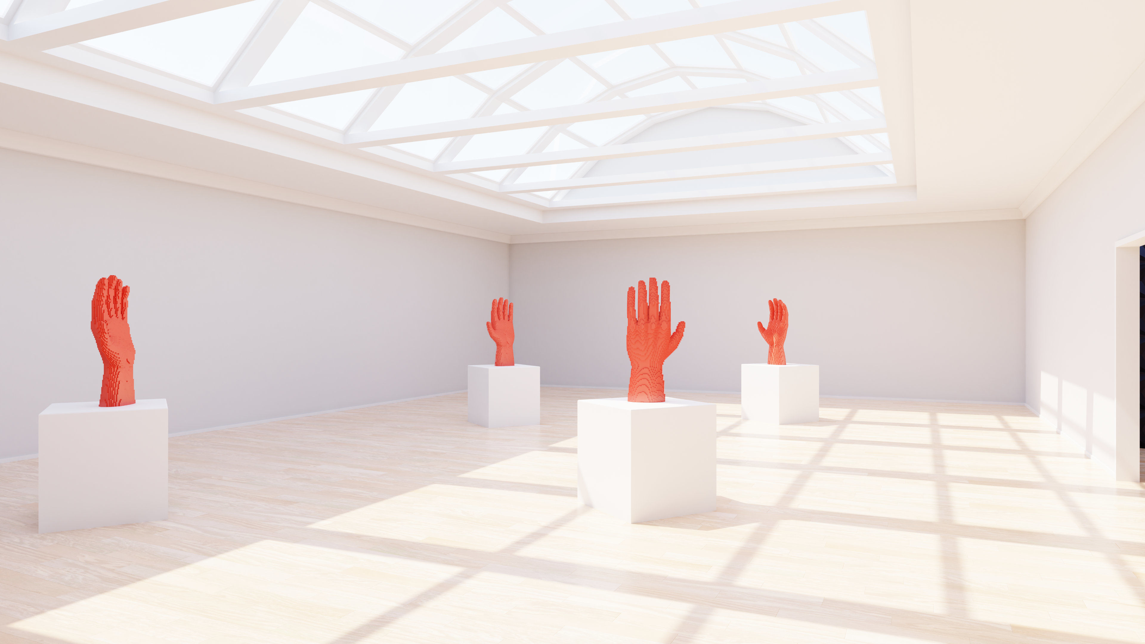 Art Museum Gallery Interior 22 Low-poly 3D model_2