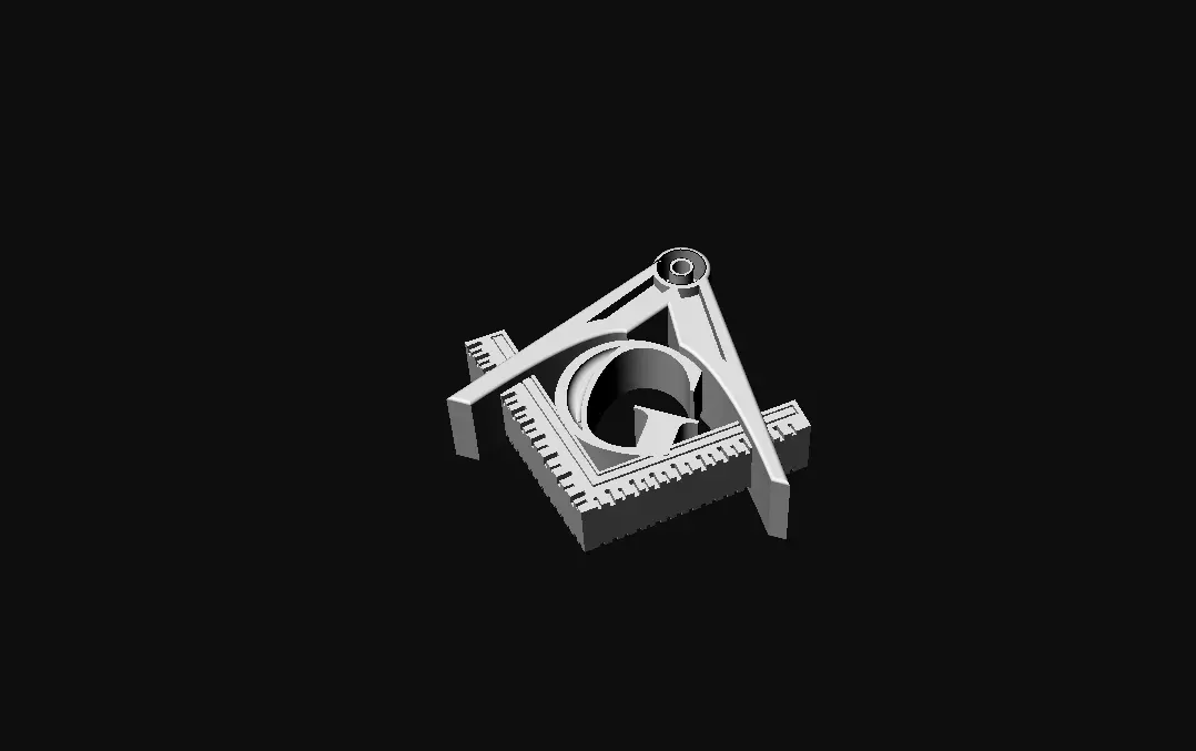 Masonic Pin STL Free 3D print model