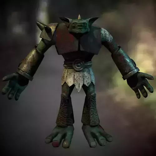 Mid poly Cartoon Ork