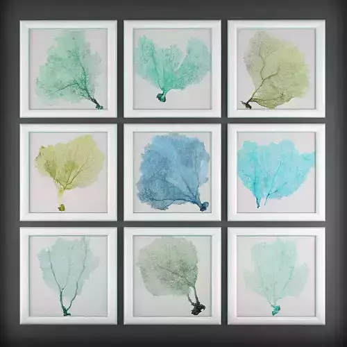 Picture Frames Low-poly 3D model