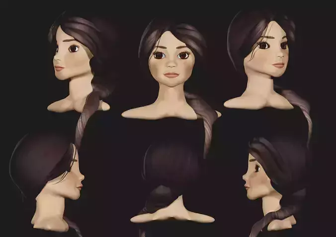 Head Female Character -Mona