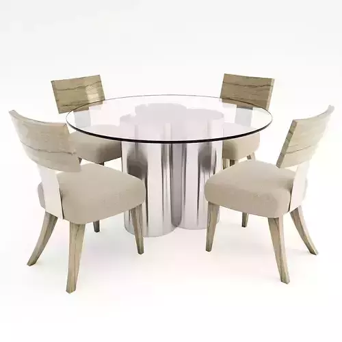 Dining table and chair - Bernhardt