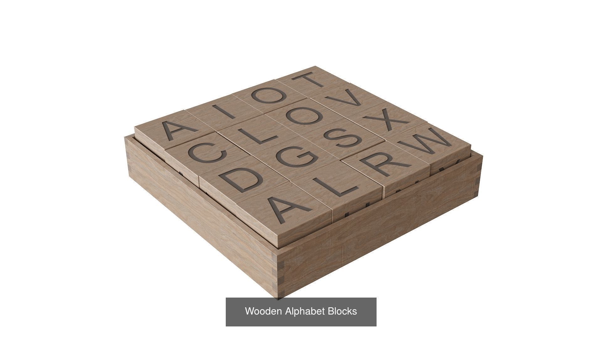 Wooden Toys 3D Model Collection_2