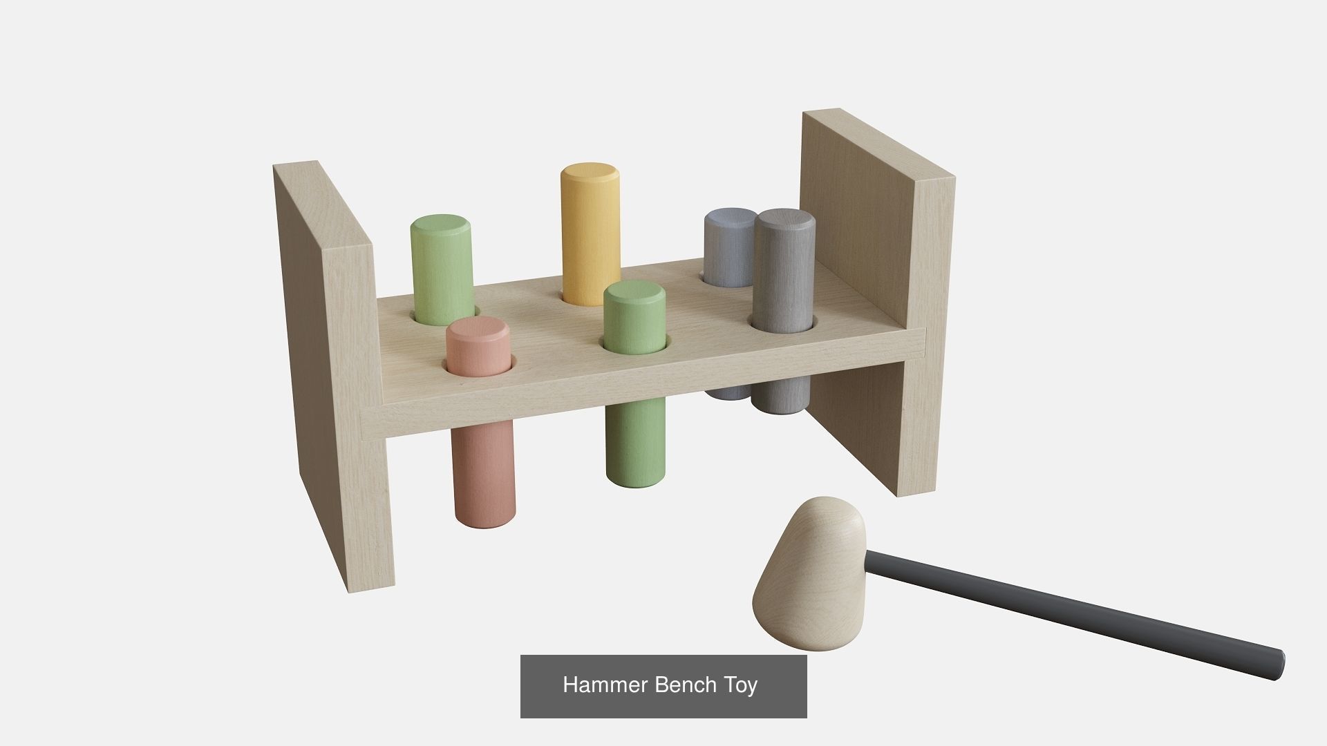 Wooden Toys 3D Model Collection_3