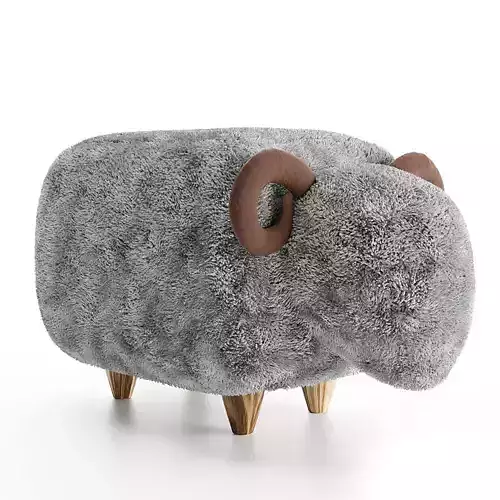 Pouffe - Sheep 3D model