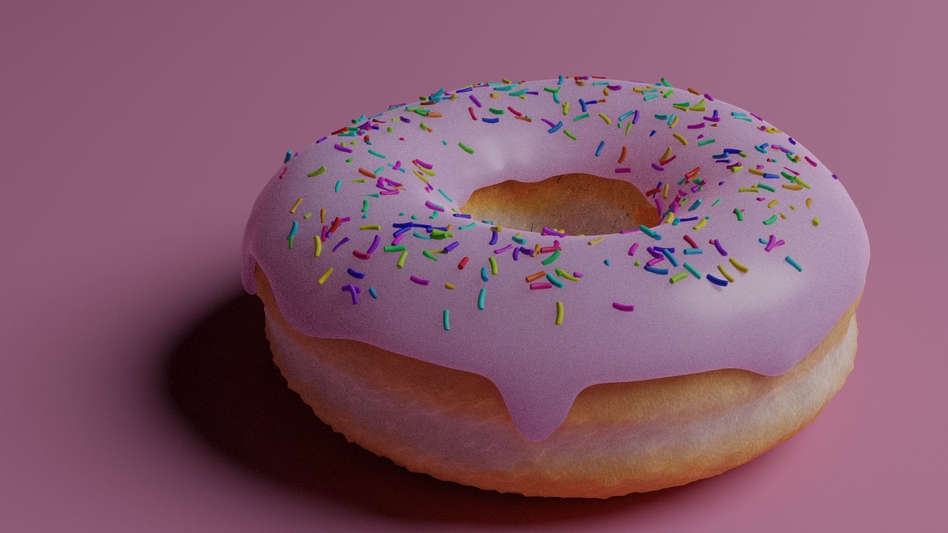 Nice Donut 3D model used in Blender  3D model_2