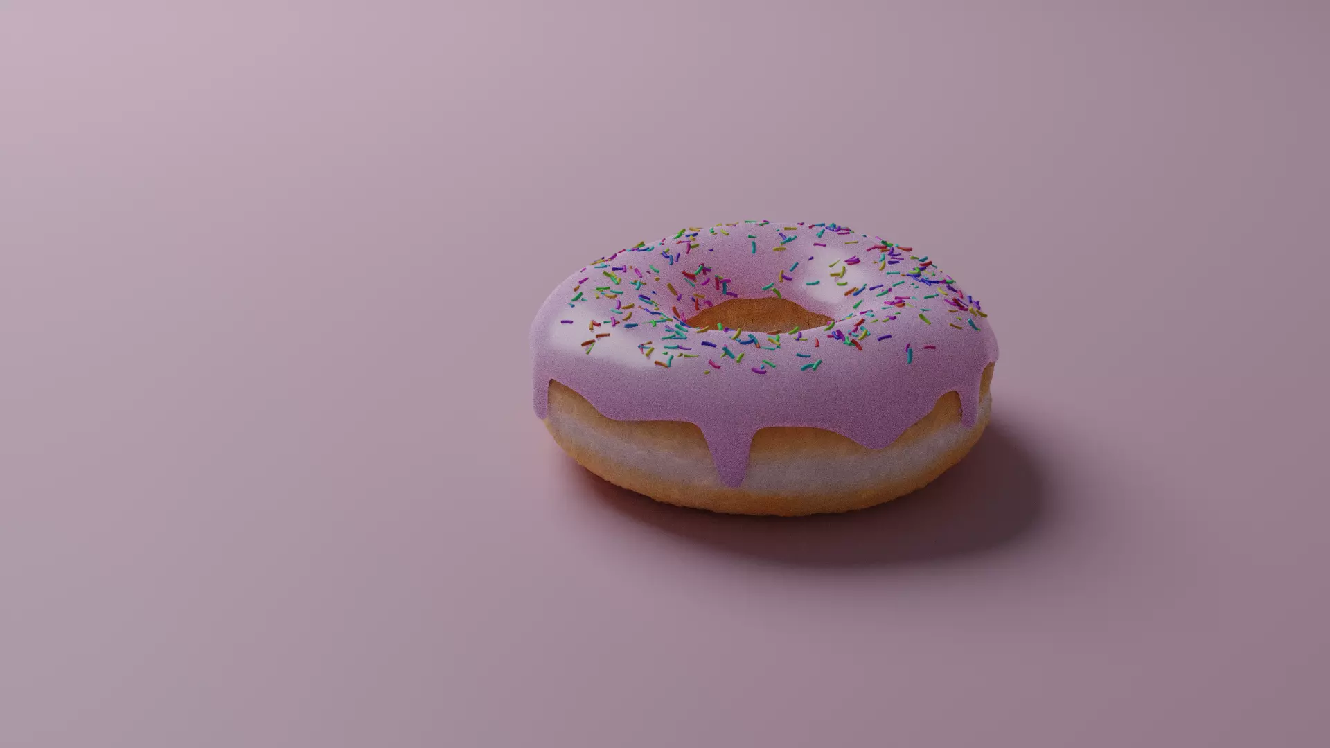 Nice Donut 3D model used in Blender  3D model_0