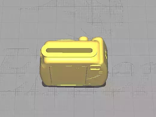 CAMARA INSTAX CON PORTAFOTO 3D model