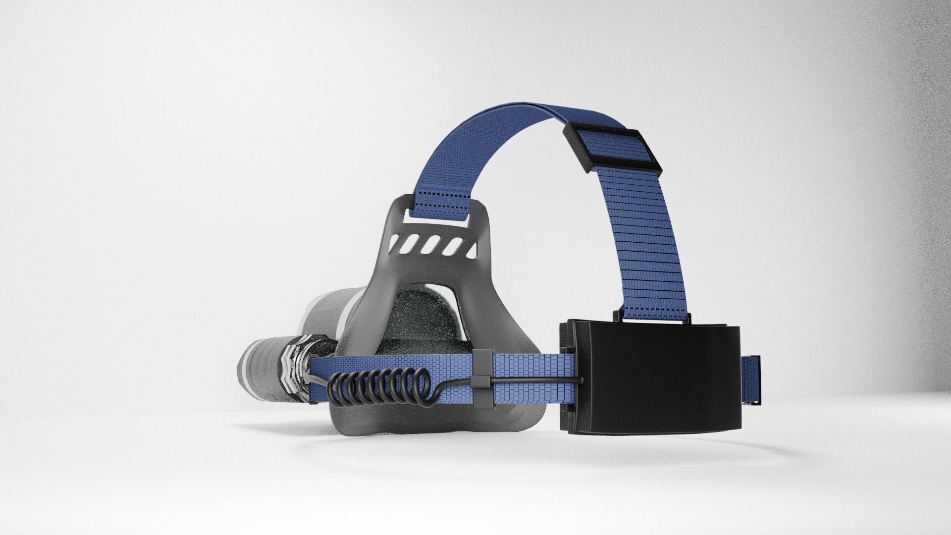 Flashlight headlamps for camping and hiking 3D model_3