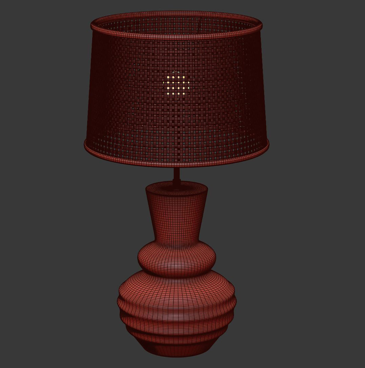Melissa ceramic table lamp R400  3D model_5
