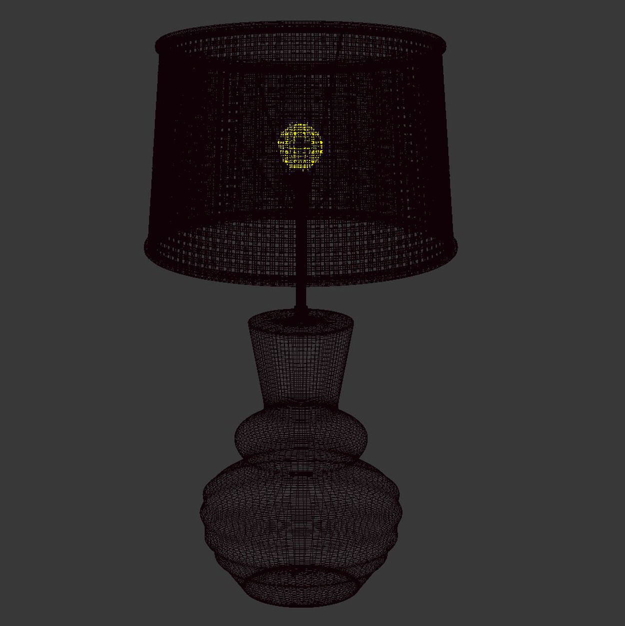 Melissa ceramic table lamp R400  3D model_4