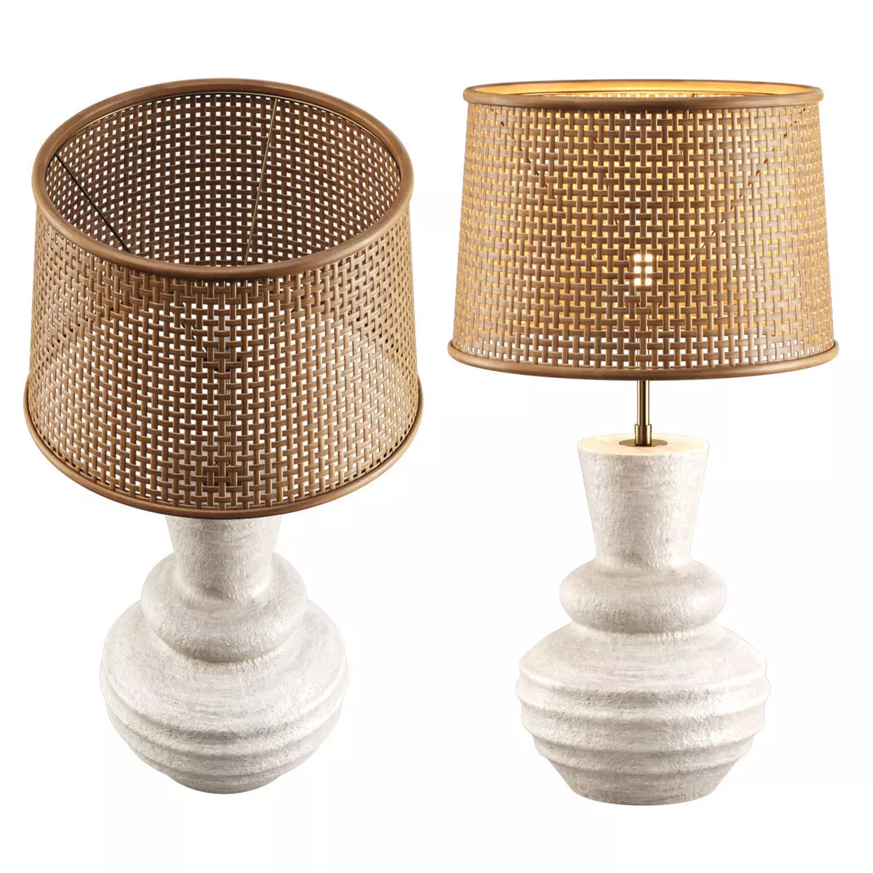 Melissa ceramic table lamp R400  3D model_0