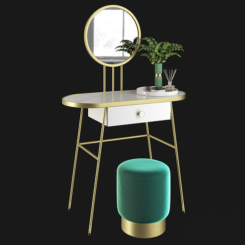 Makeup table - FOR MISS 3D model