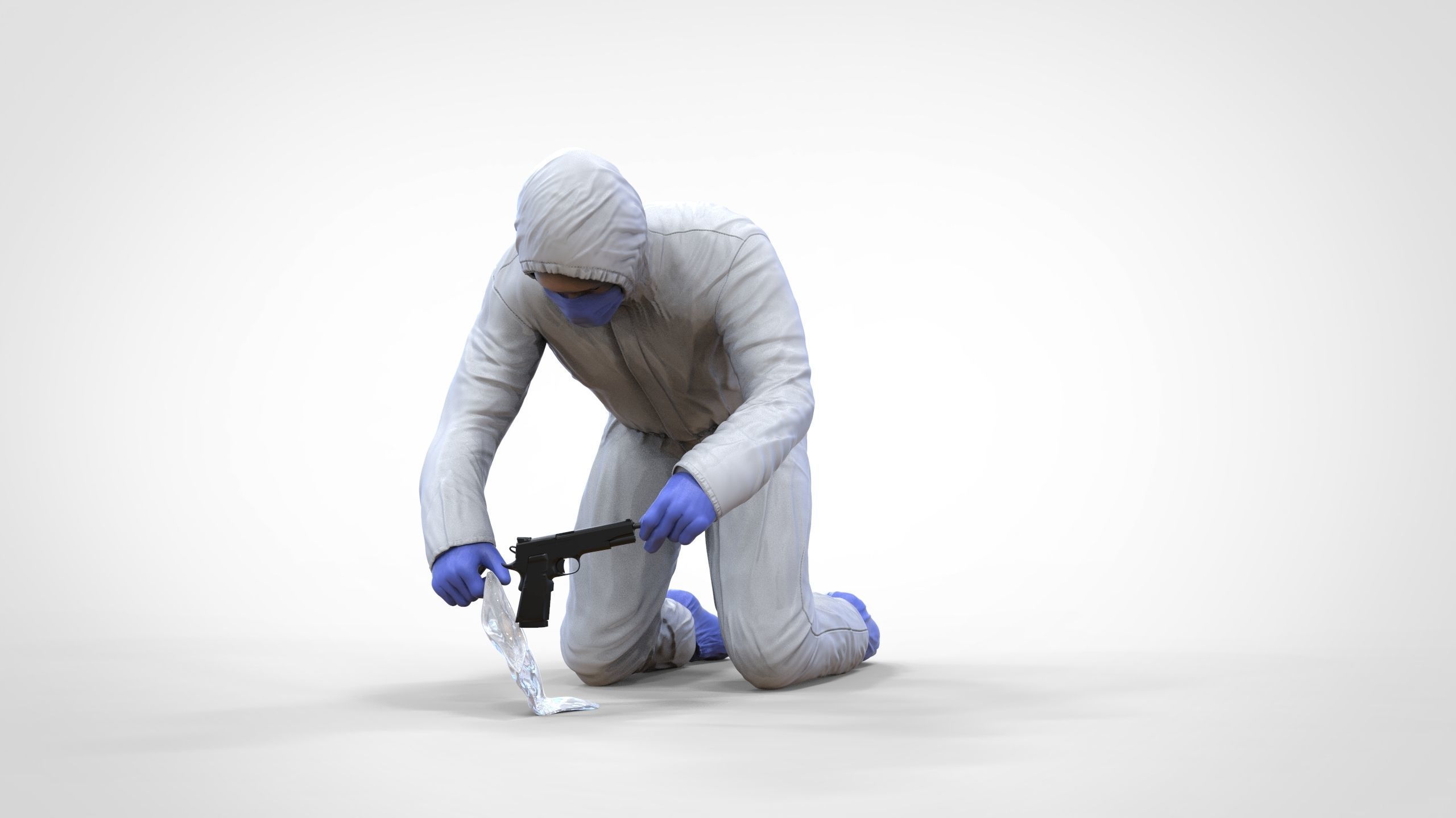 N3 CSI forensic models collect evidence 3D model 3D printable | CGTrader