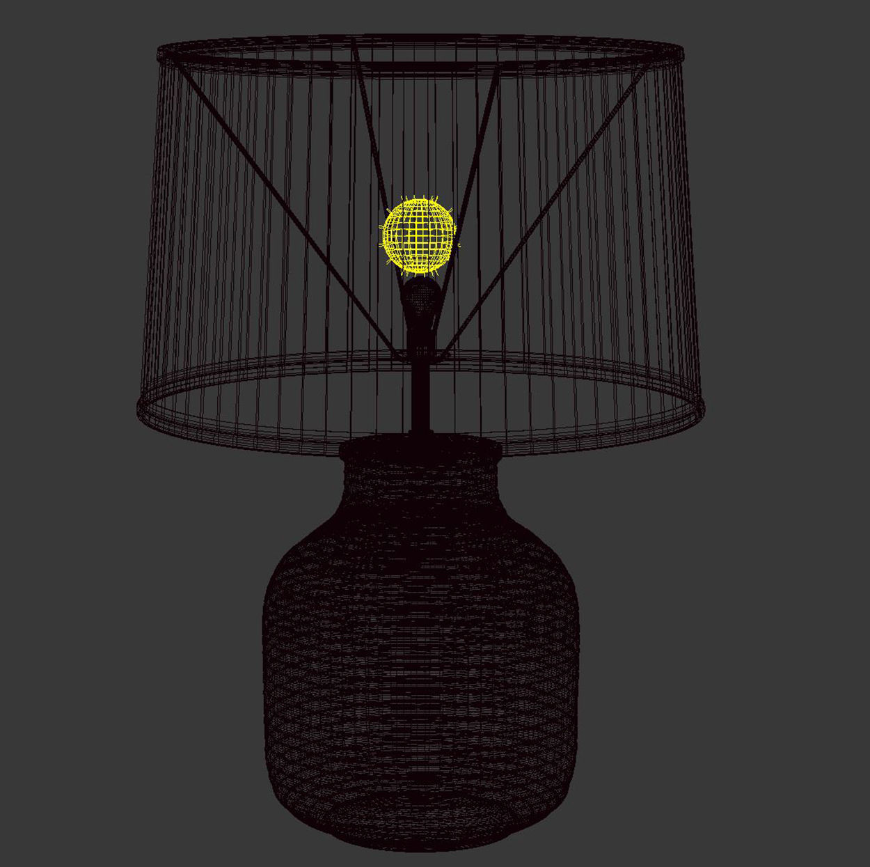 Melissa ceramic table lamp R425  3D model_3