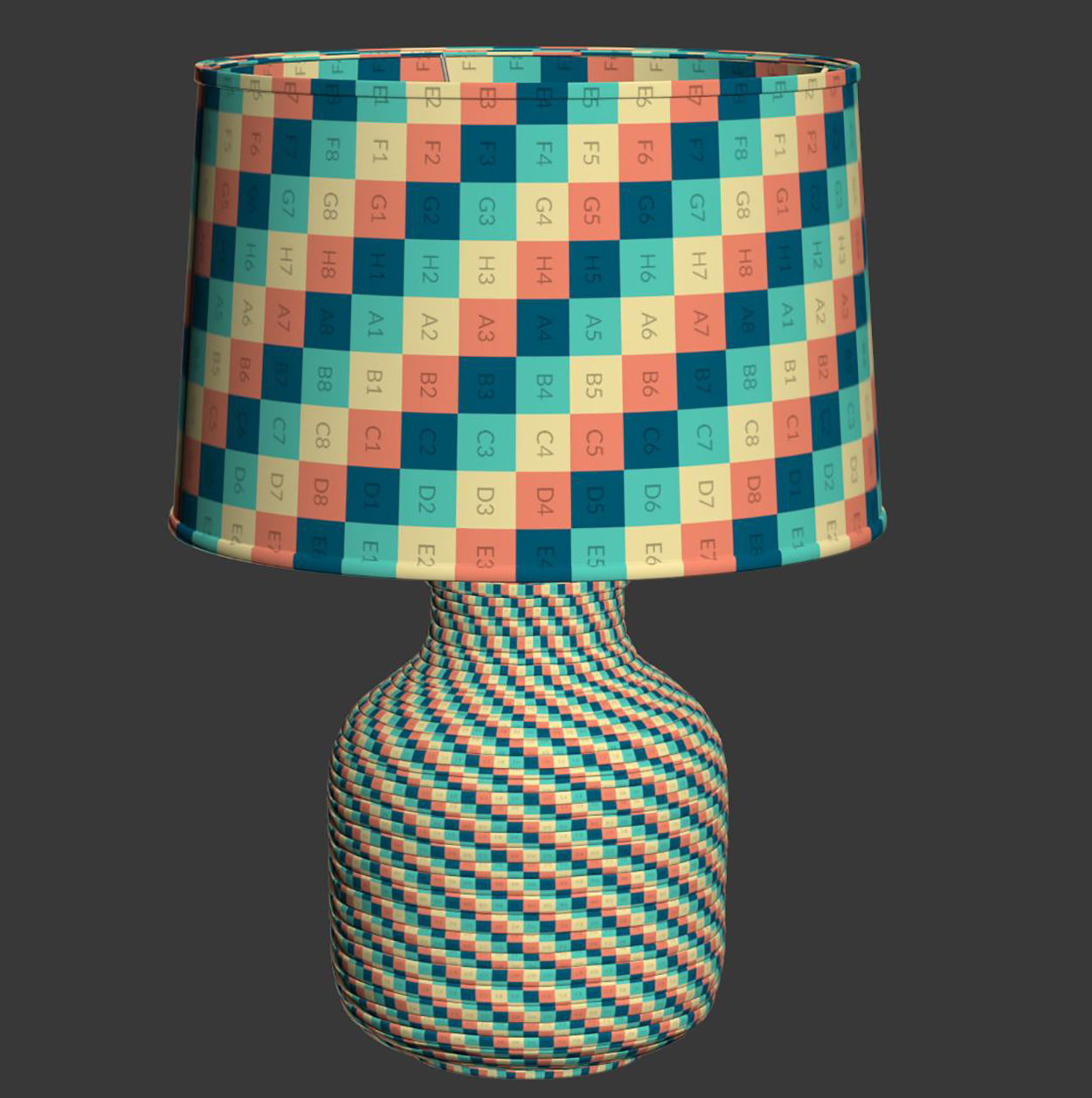 Melissa ceramic table lamp R425  3D model_2