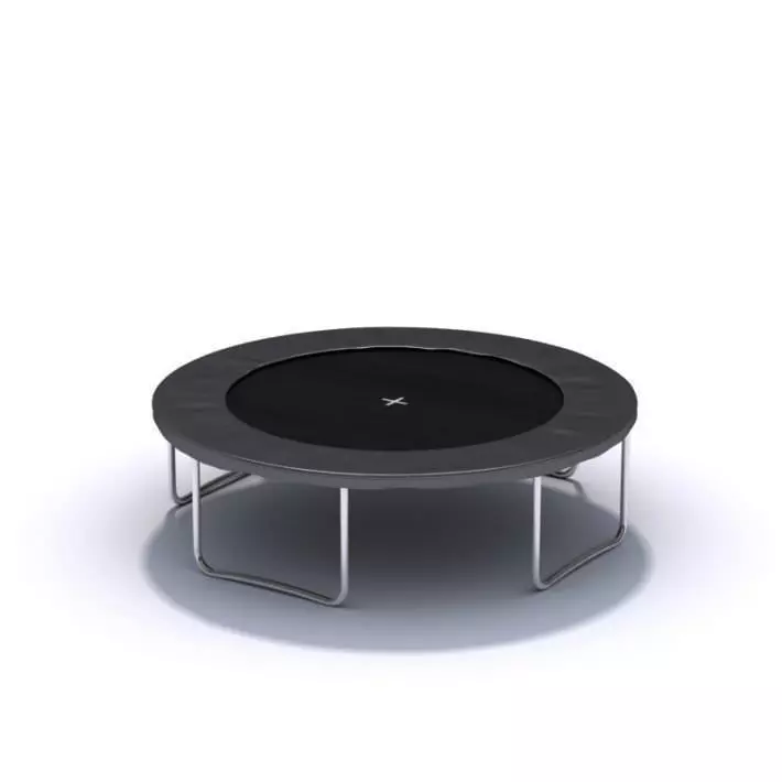 Black Trampoline 3D model_0