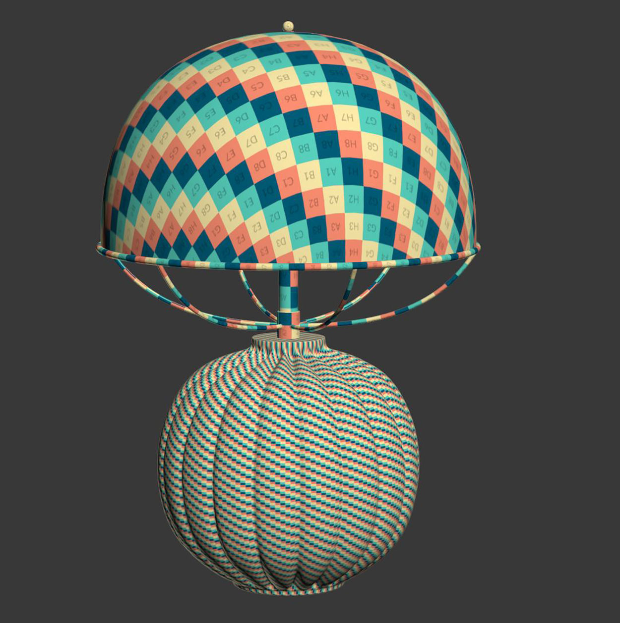 Melissa ceramic table lamp R360  3D model_3