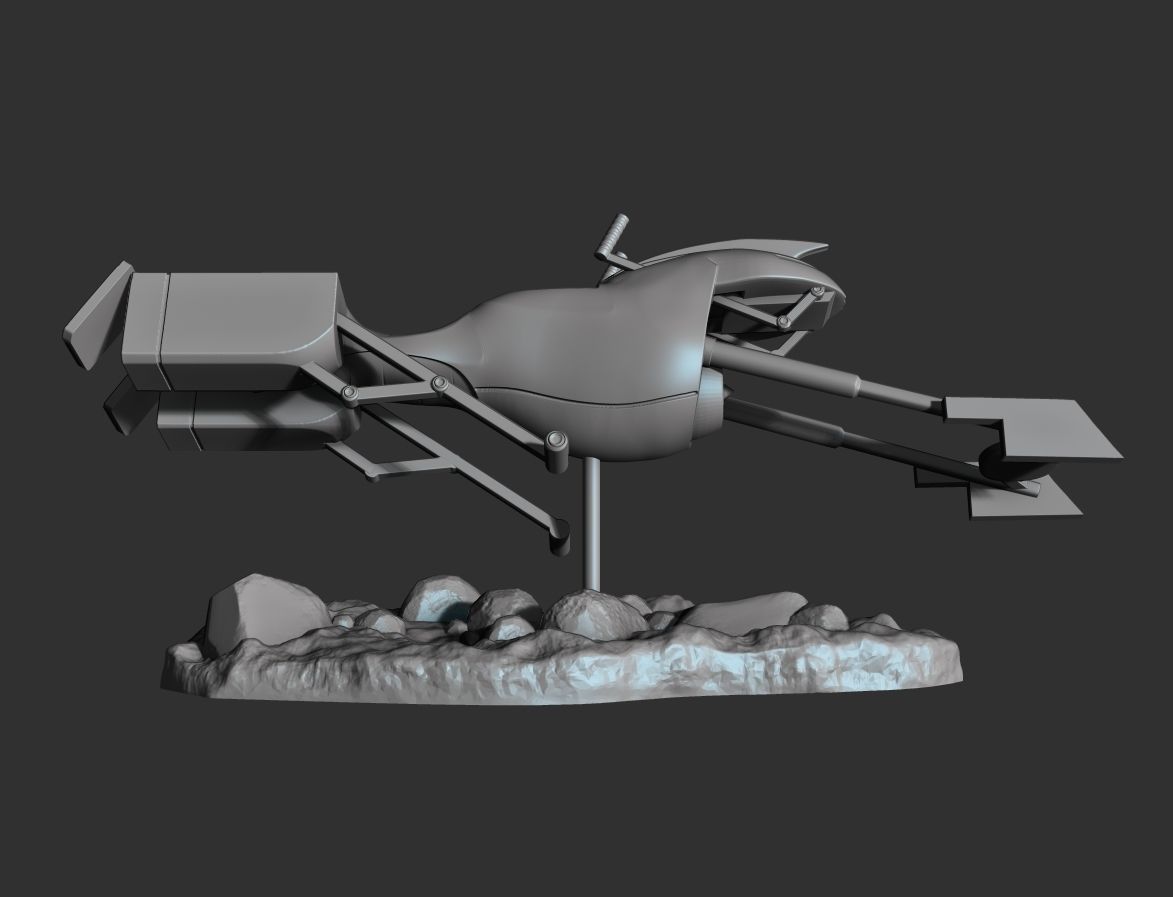 Speeder Obi Wan Kenobi 3D print model_3