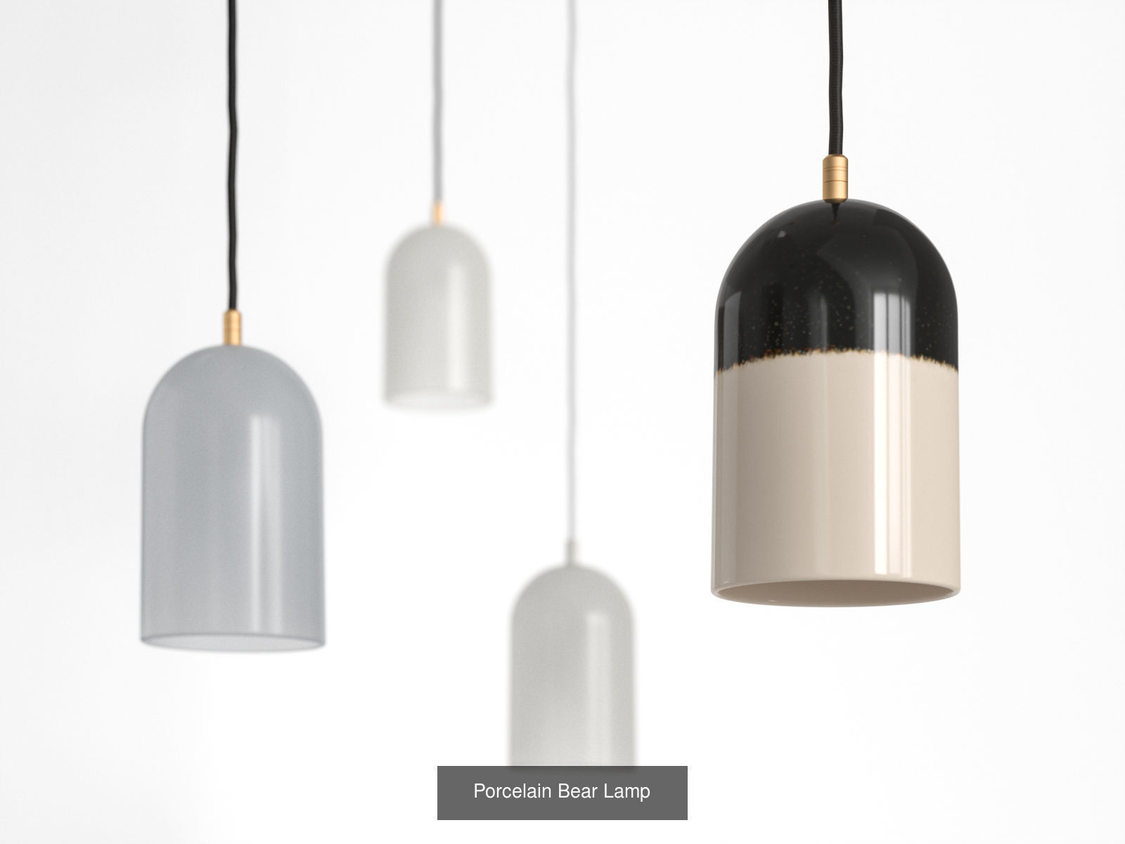 Ceiling lights 02 3D Model Collection_6