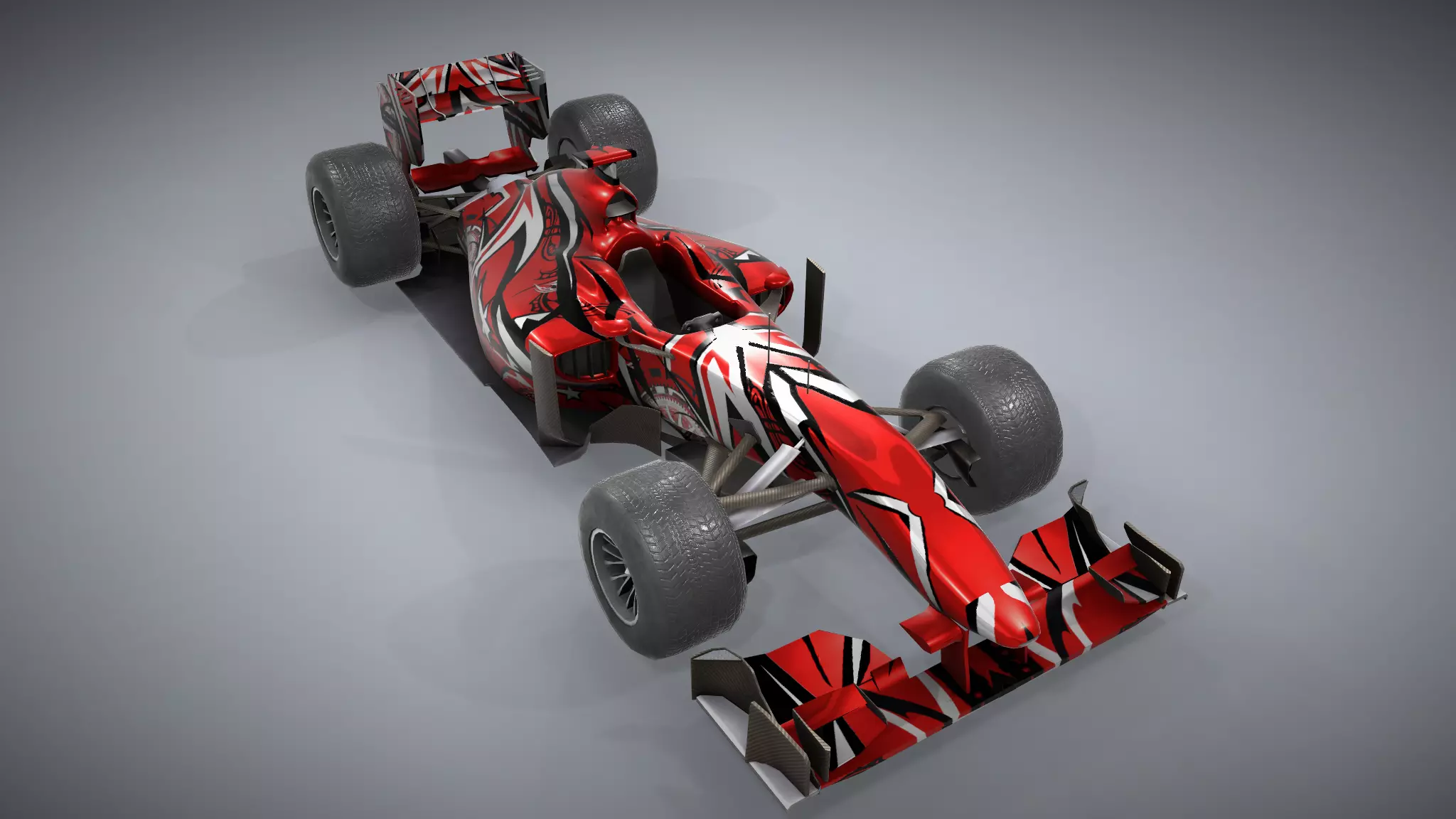 F1 Racing Car Model 1 Low-poly 3D model_0