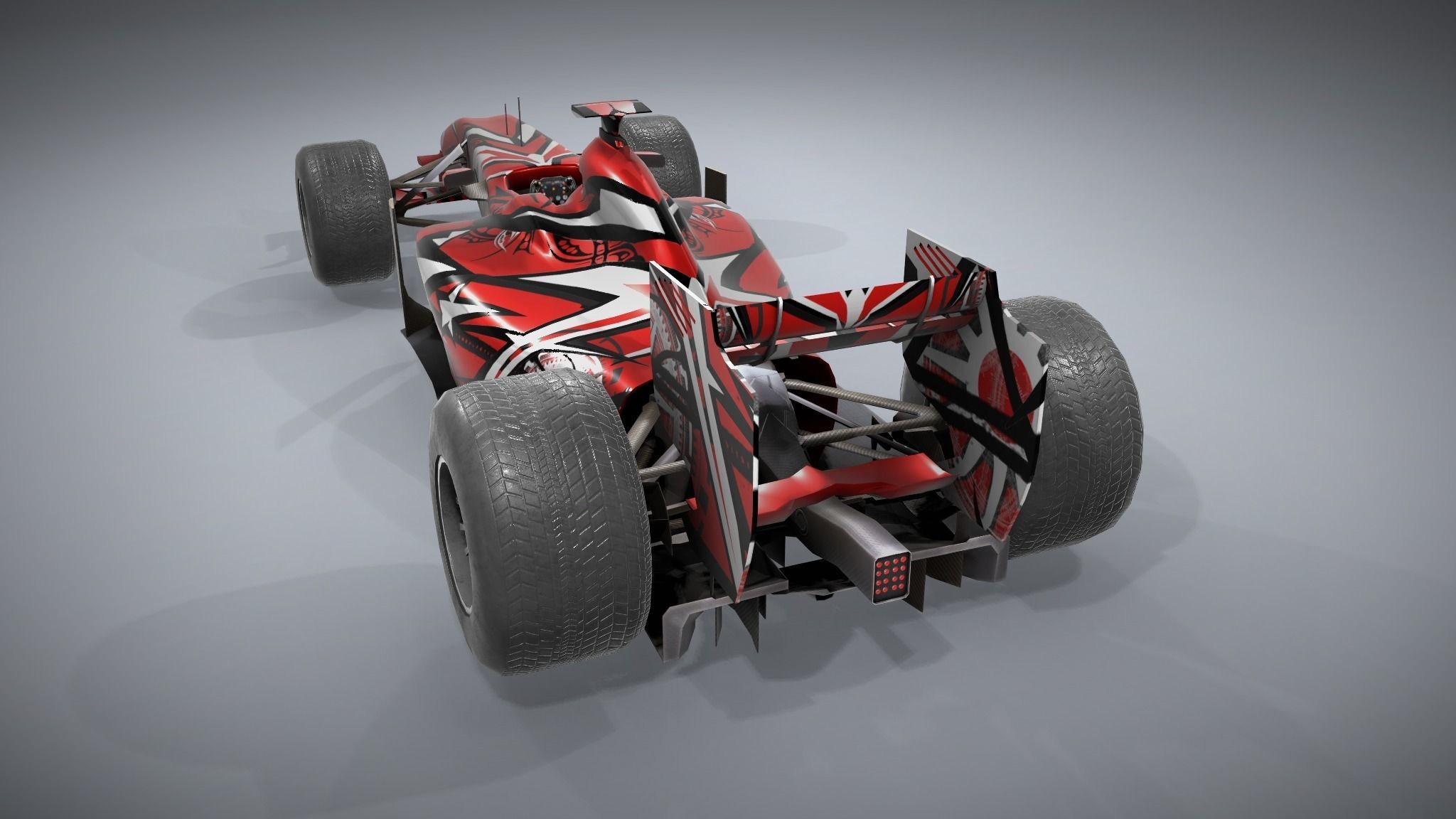 F1 Racing Car Model 1 Low-poly 3D model_2