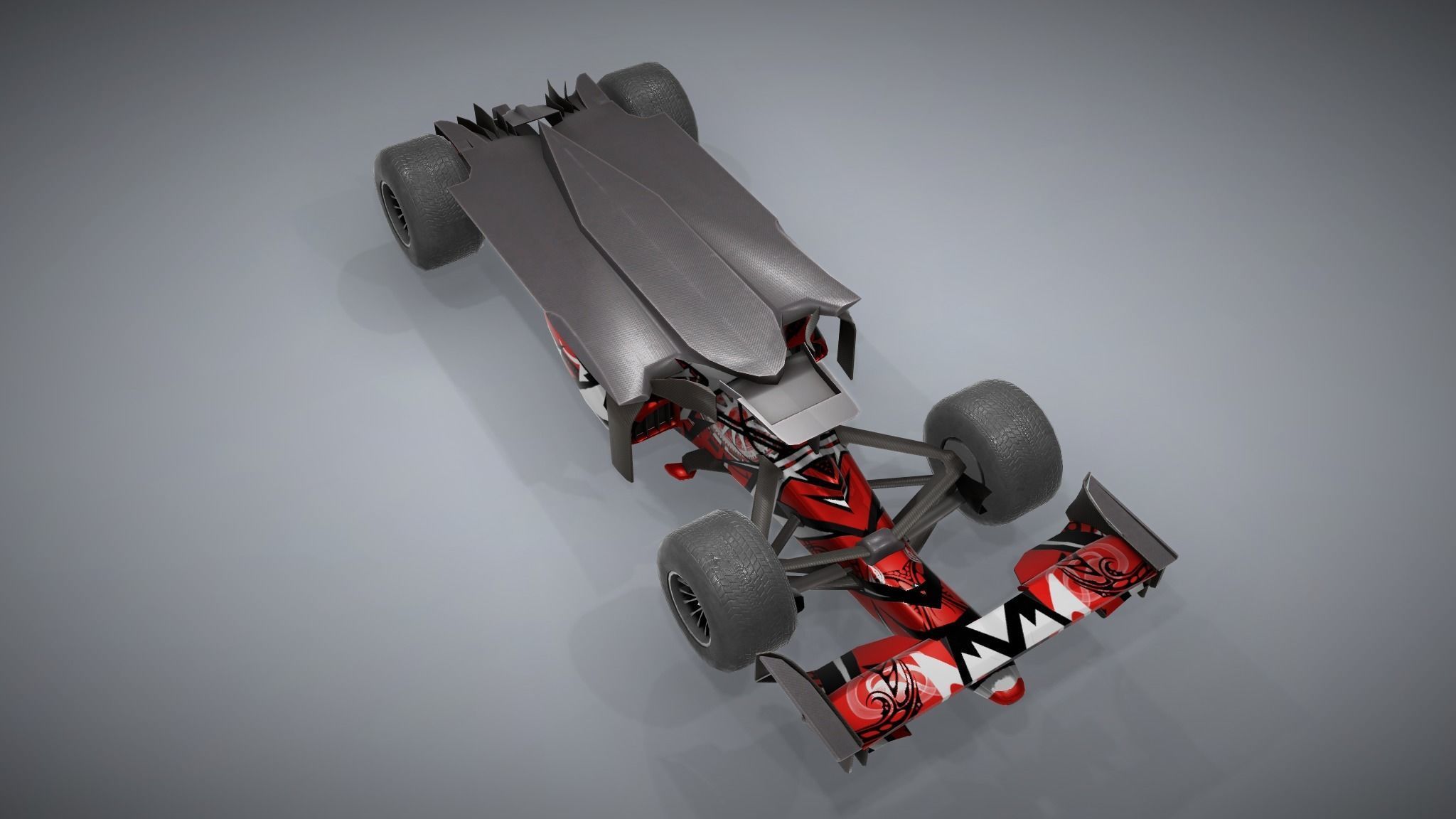 F1 Racing Car Model 1 Low-poly 3D model_4