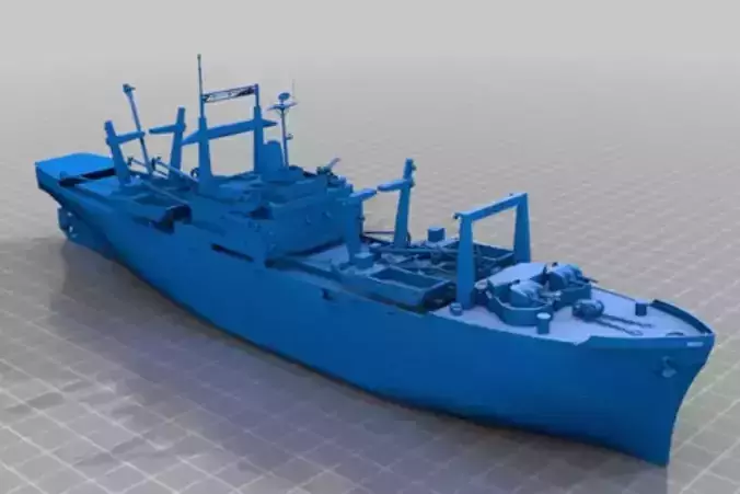 USS St Louis LKA 116 - Charleston class Amphibious Cargo Free 3D model