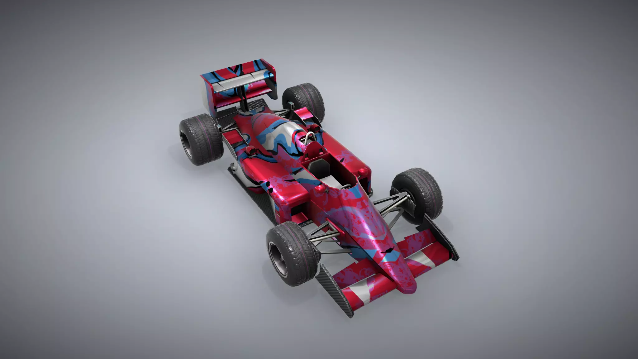 F1 Racing Car Model 2 Low-poly 3D model_0
