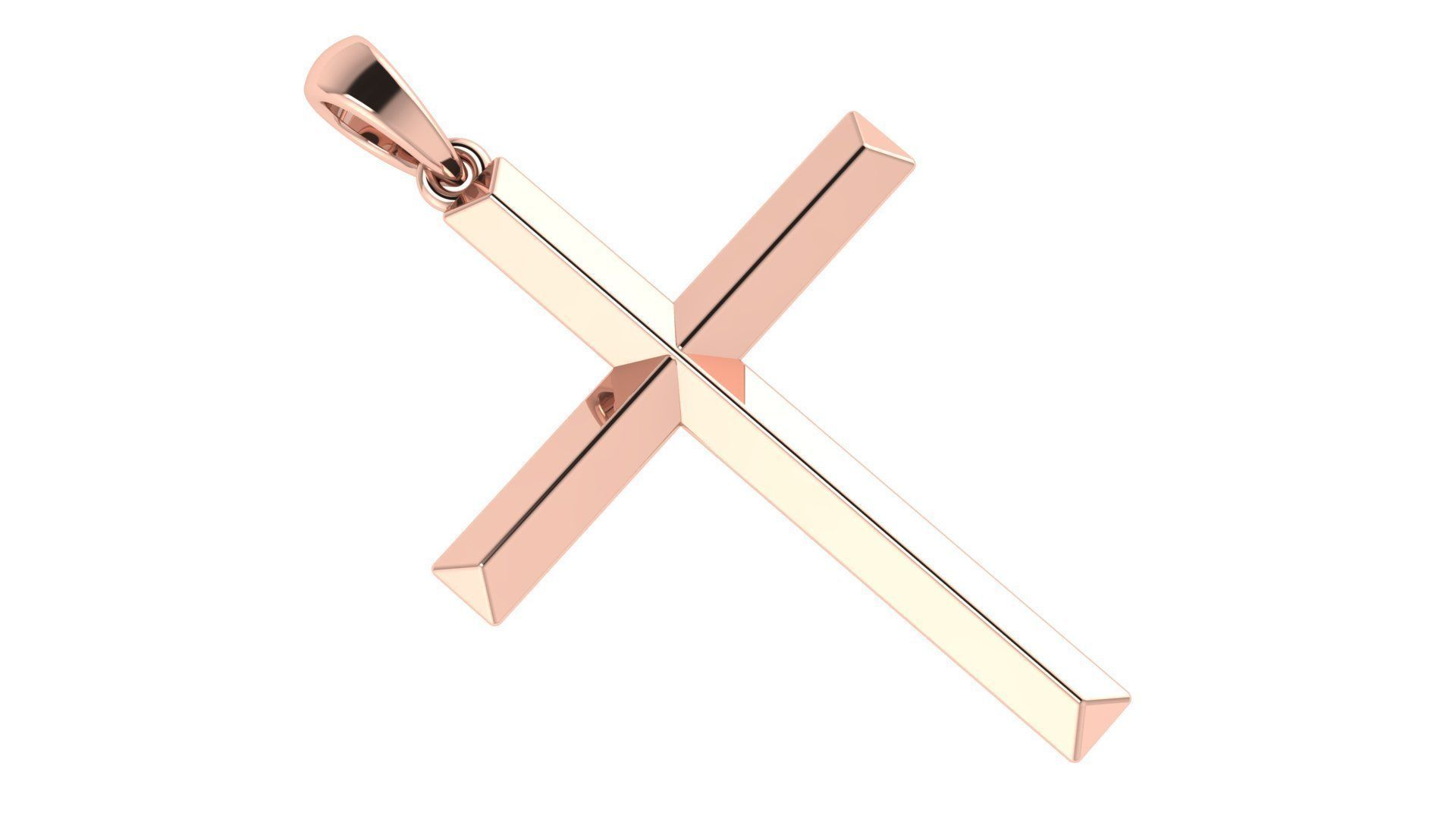 CROSS PENDANT CR25 3D print model_4