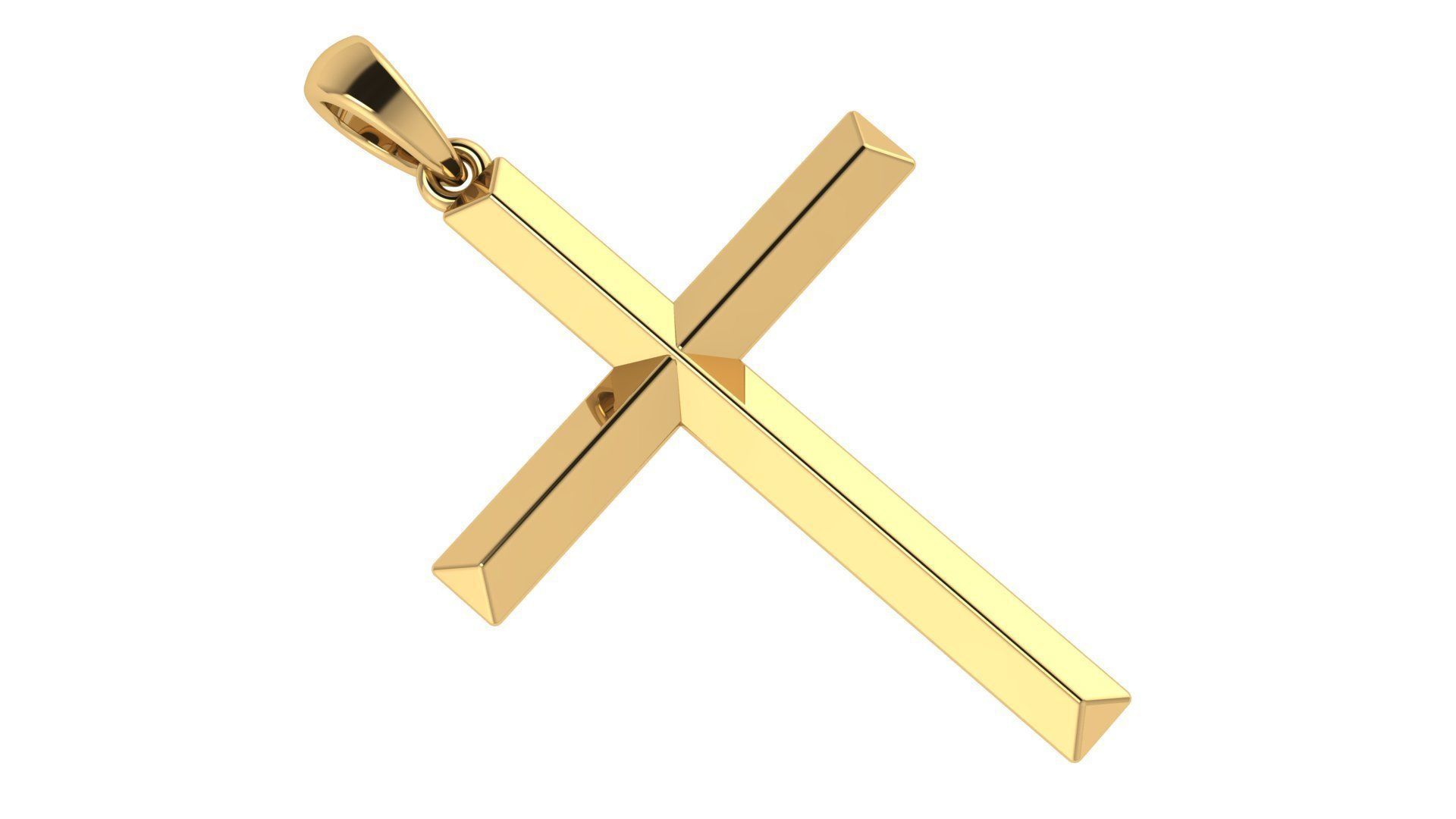 CROSS PENDANT CR25 3D print model_6