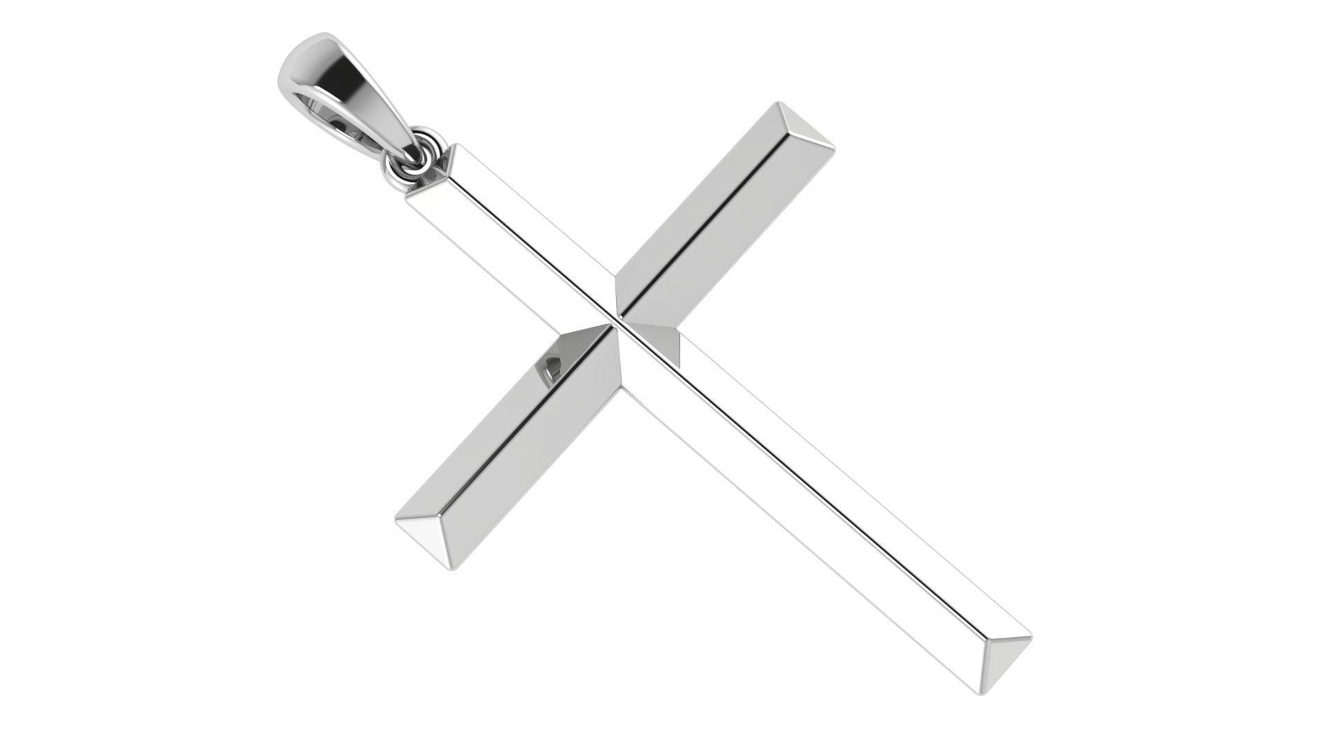 CROSS PENDANT CR25 3D print model_5