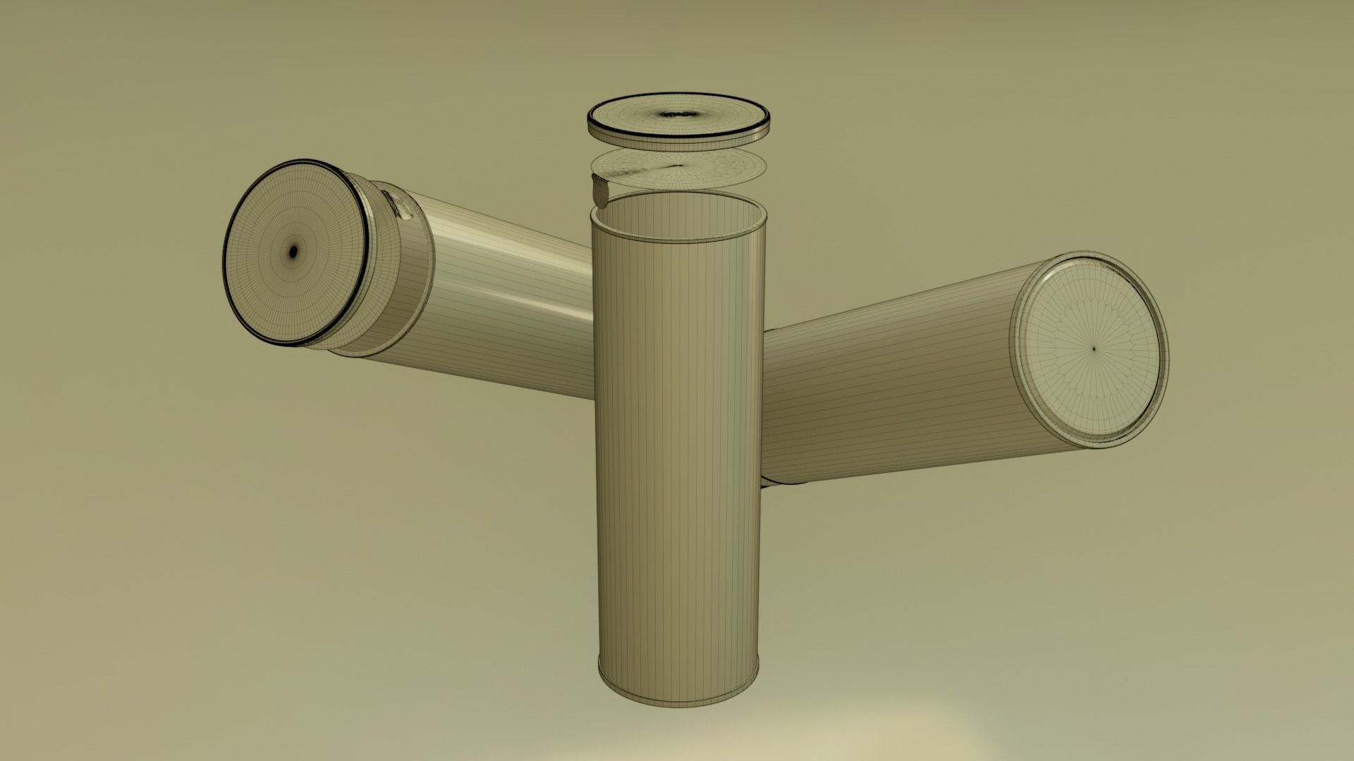 Pringles Sour Cream and Onion Low-poly 3D model_8