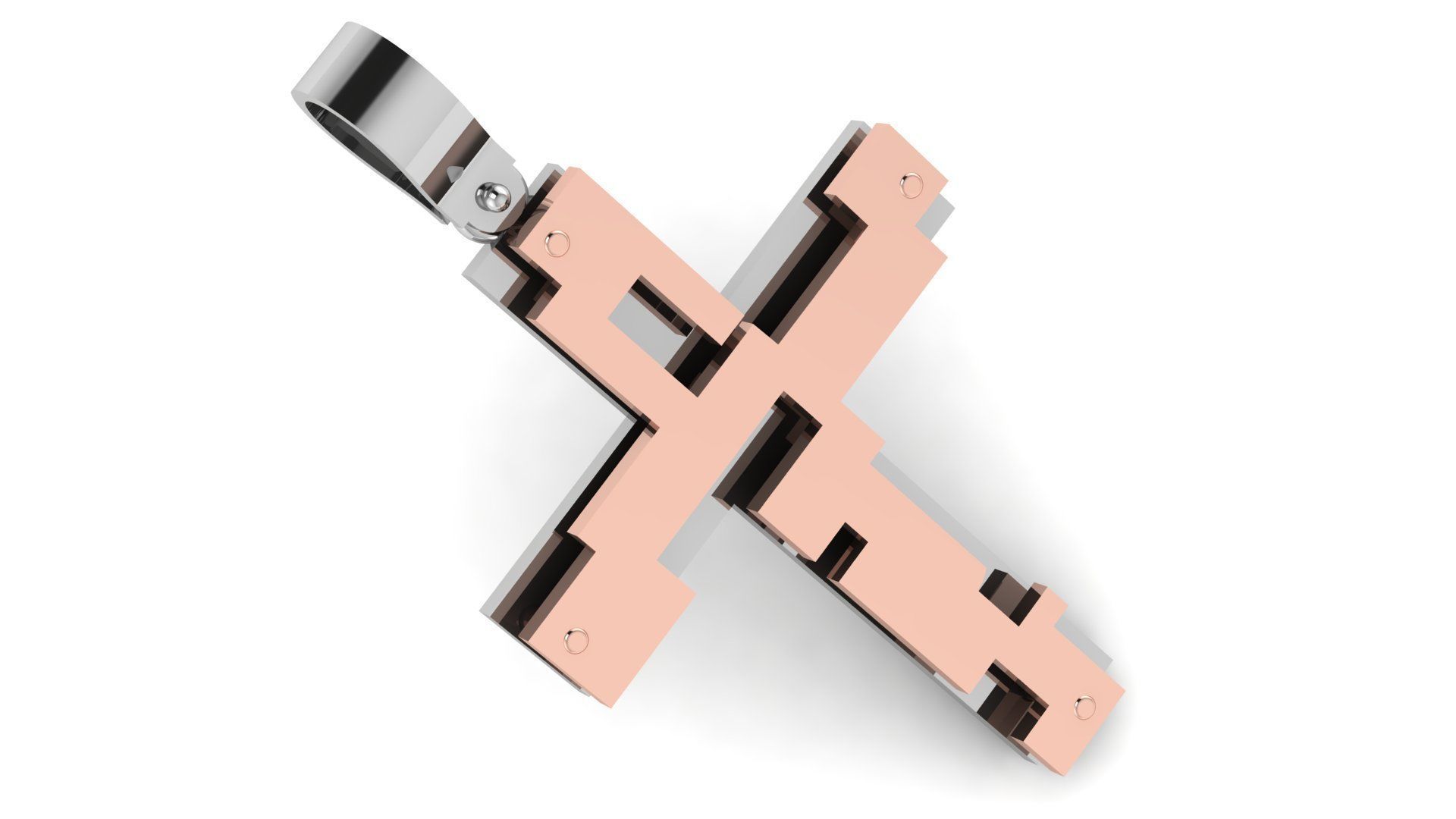 CROSS PENDANT CR26 3D print model_5