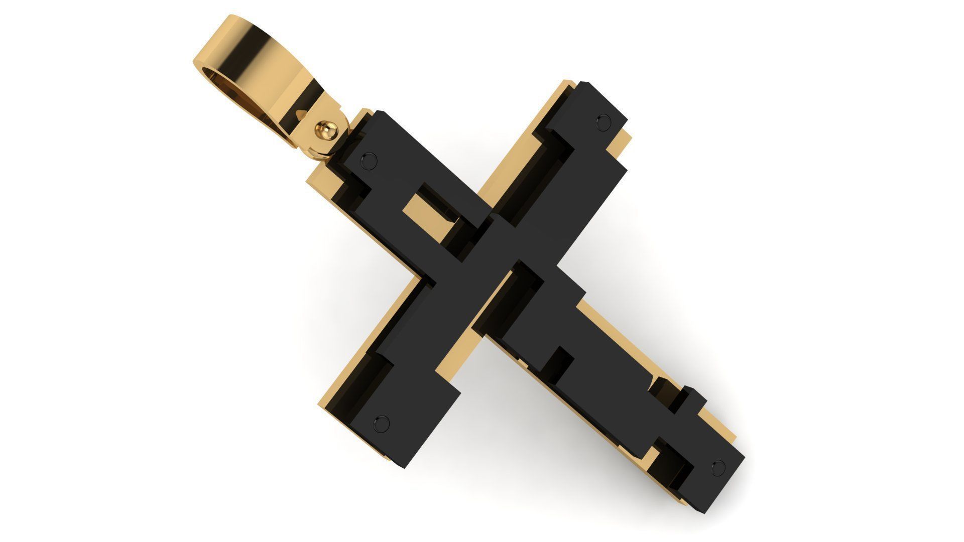 CROSS PENDANT CR26 3D print model_3