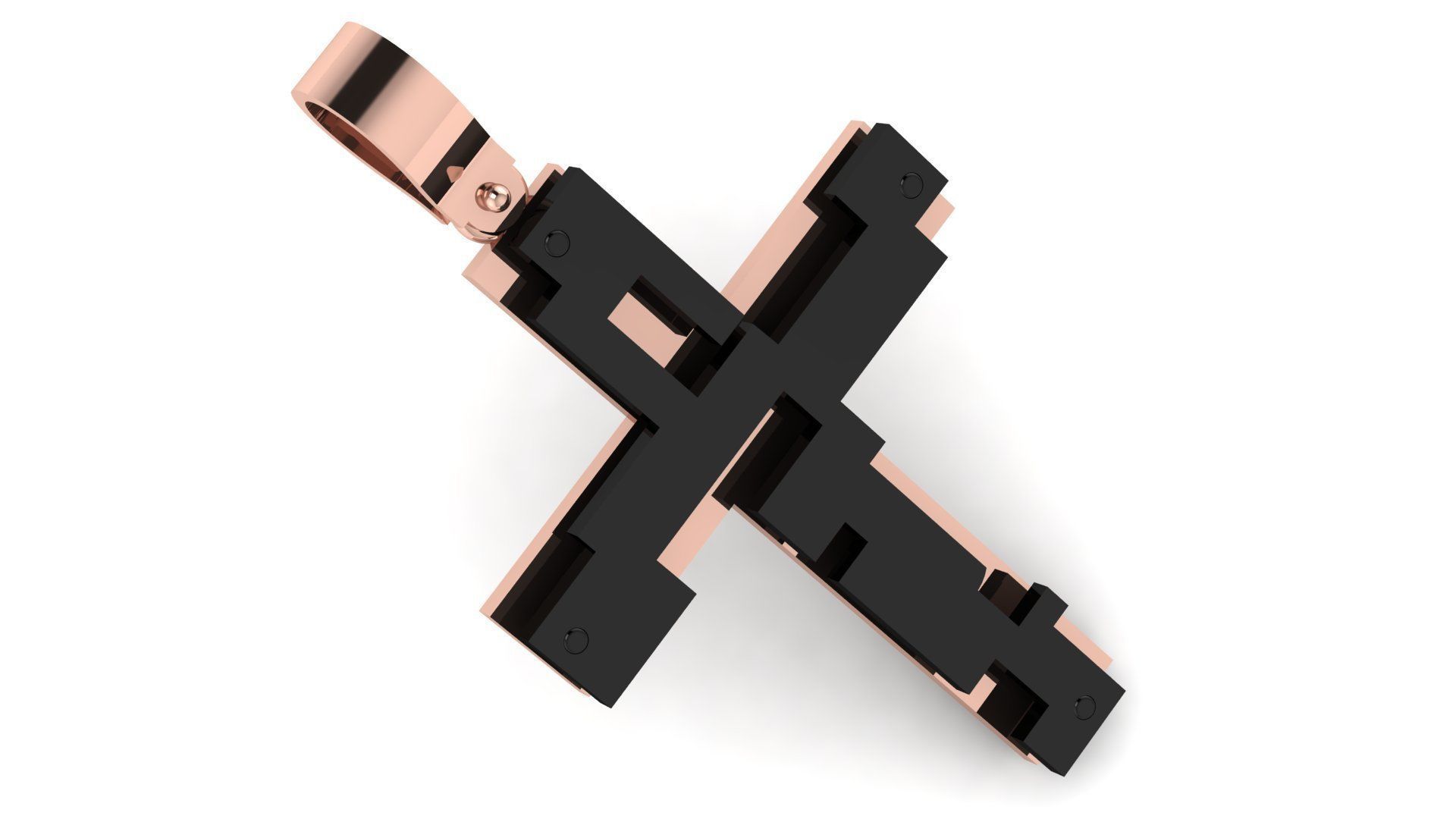 CROSS PENDANT CR26 3D print model_2