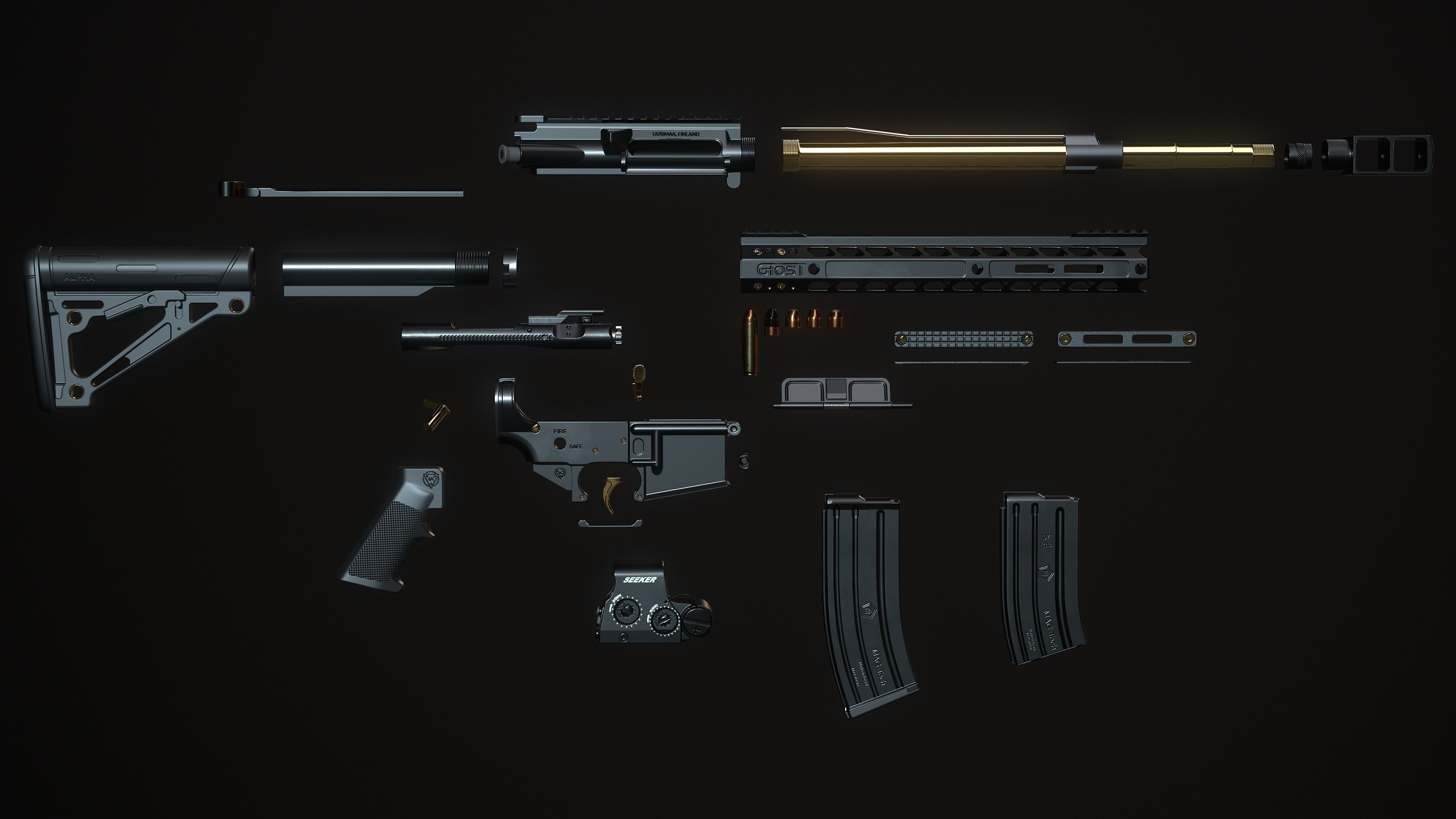 50 Beowulf Low-poly 3D model_15