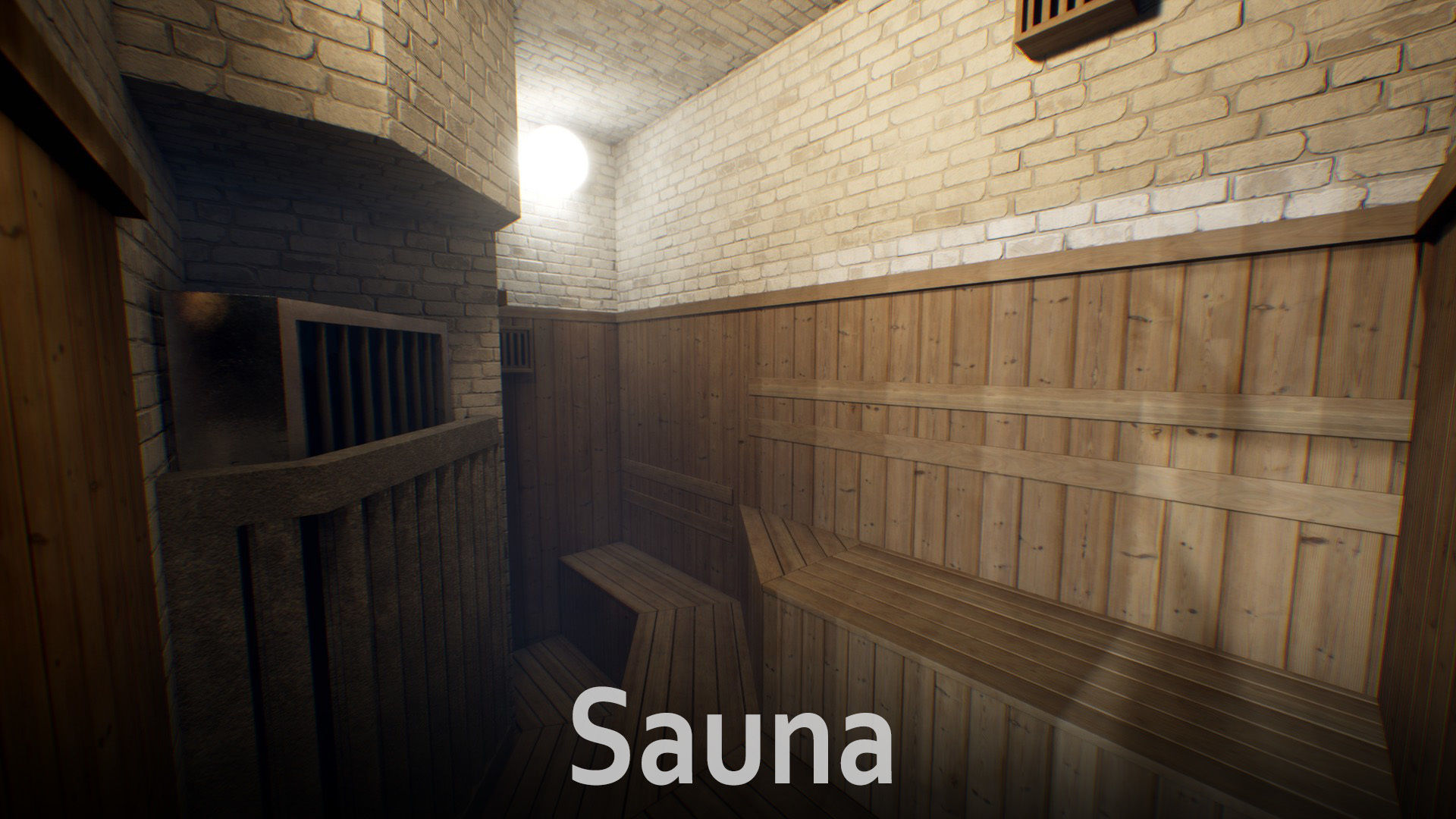 Japanese Bathhouse Environment Low-poly 3D model_9