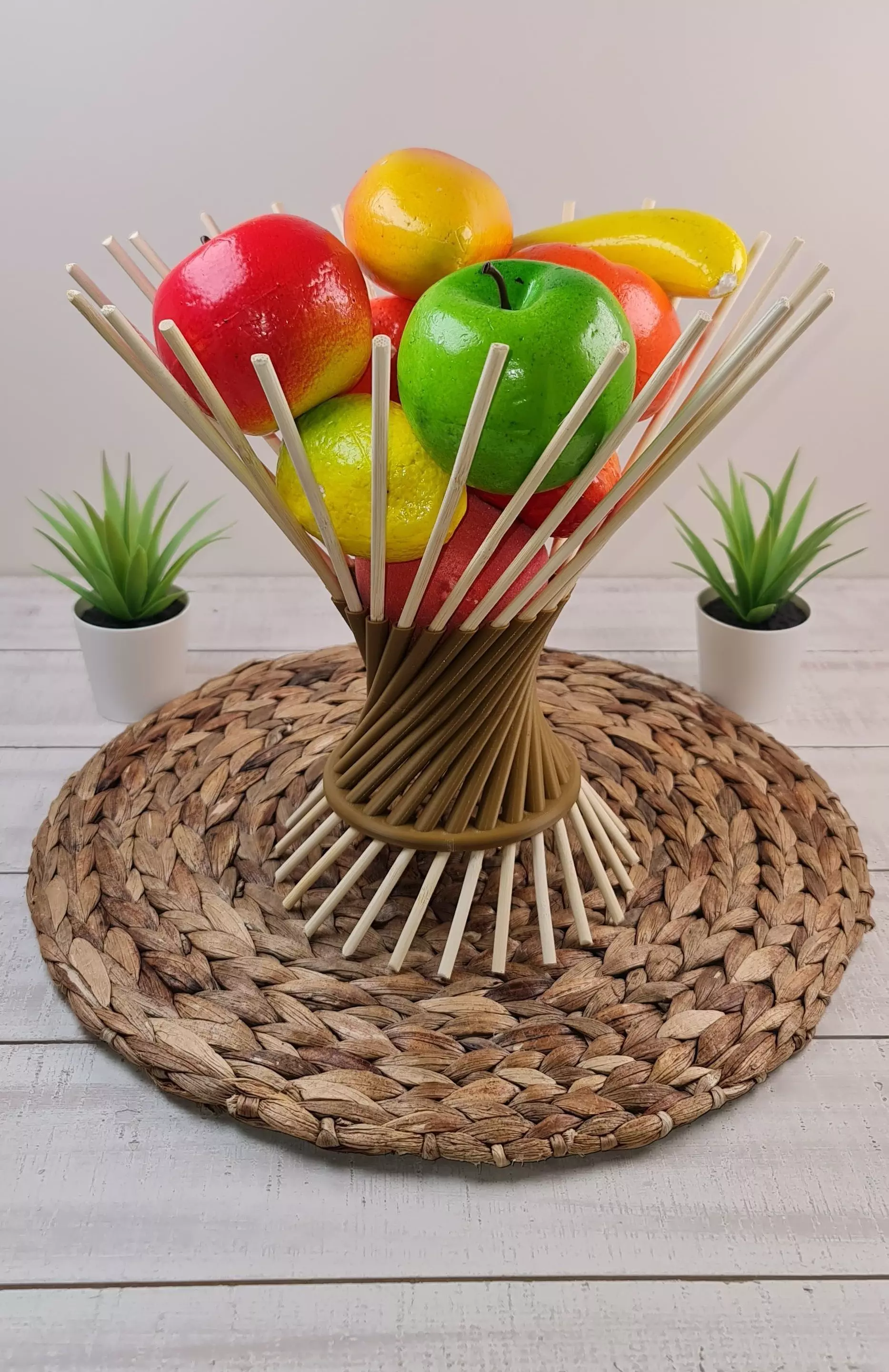 SKEWERS FRUITS VASE 3D print model